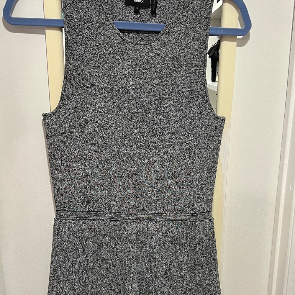 Theory Charcoal Sleeveless Dress